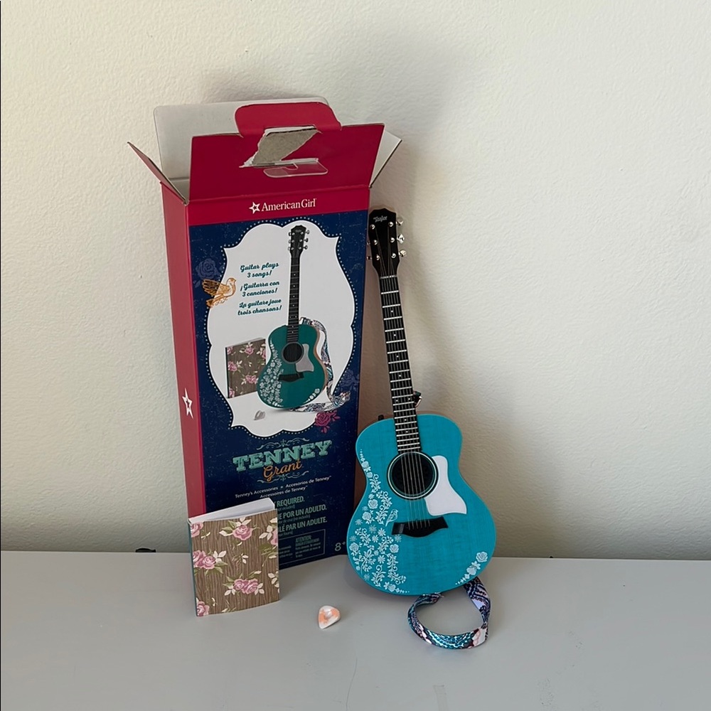 American Girl Blue Toy Guitar Set